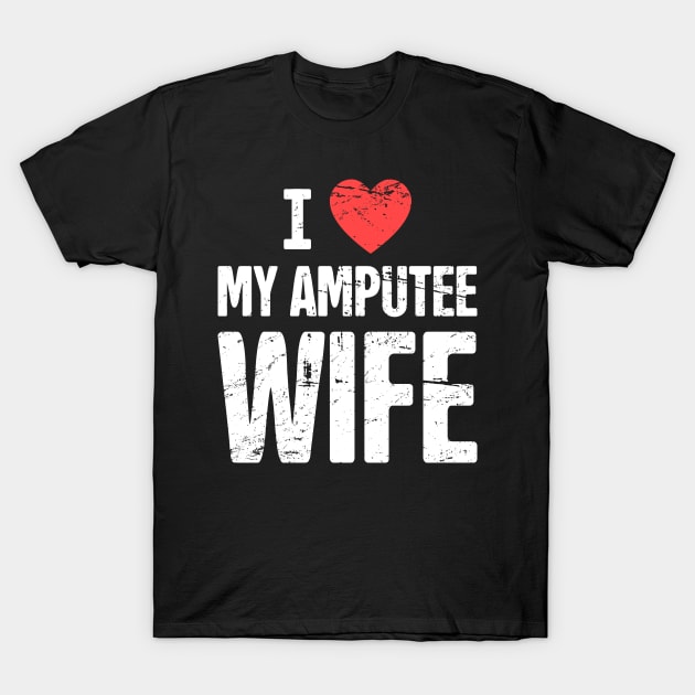 Funny Amputated Missing Arm Amputee Gift T-Shirt by MeatMan